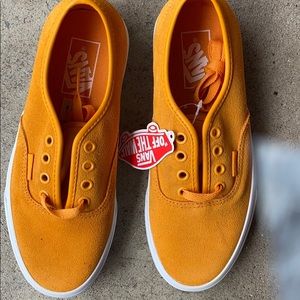 Vans Authentic Soft Suede - mustard yellow